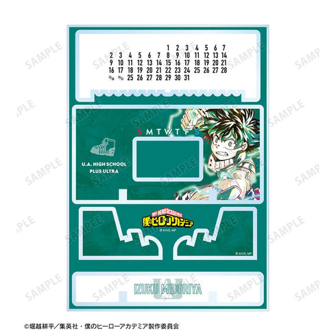 『僕のヒーローアカデミア』緑谷出久 Ani-Art 第5弾 卓上アクリル万年カレンダー【202508再販】